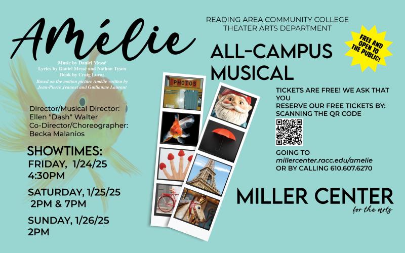 Amelie All-Campus Musical Poster